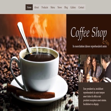 Image of a responsive website for a coffee shop designed by iDigitise